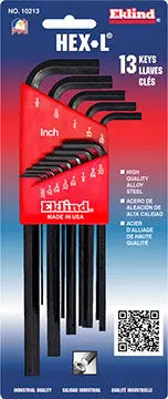 Eklind Set of 13 Long Series Hexagon L-Key with Holder - EK 10213 Hexagon L-Key Set Eklind