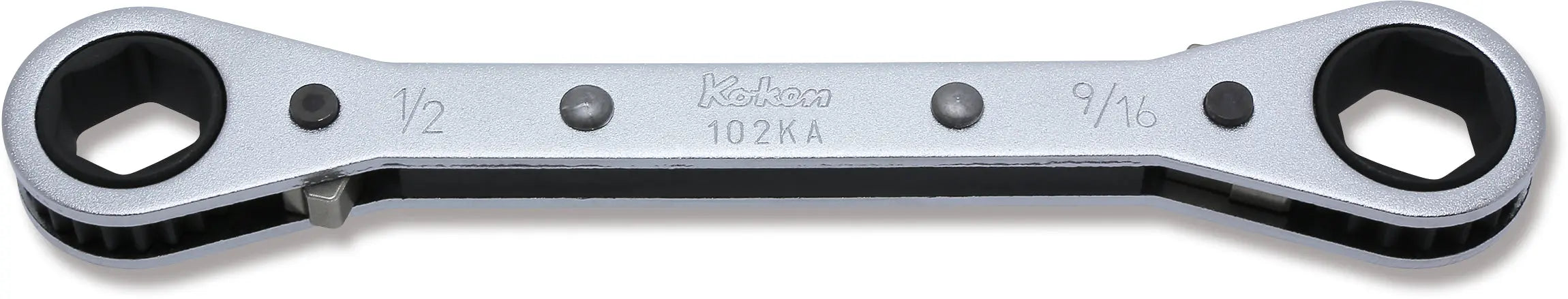 Ko-ken Tools Ratcheting Ring Wrench 1/2x9/16 6 point Length 146mm Reversible Ko-ken Tools