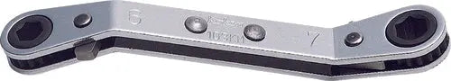 Ko-ken Tools Ratcheting Ring Wrench 7/16x1/2 6 point Length 145mm Reversible Ko-ken Tools