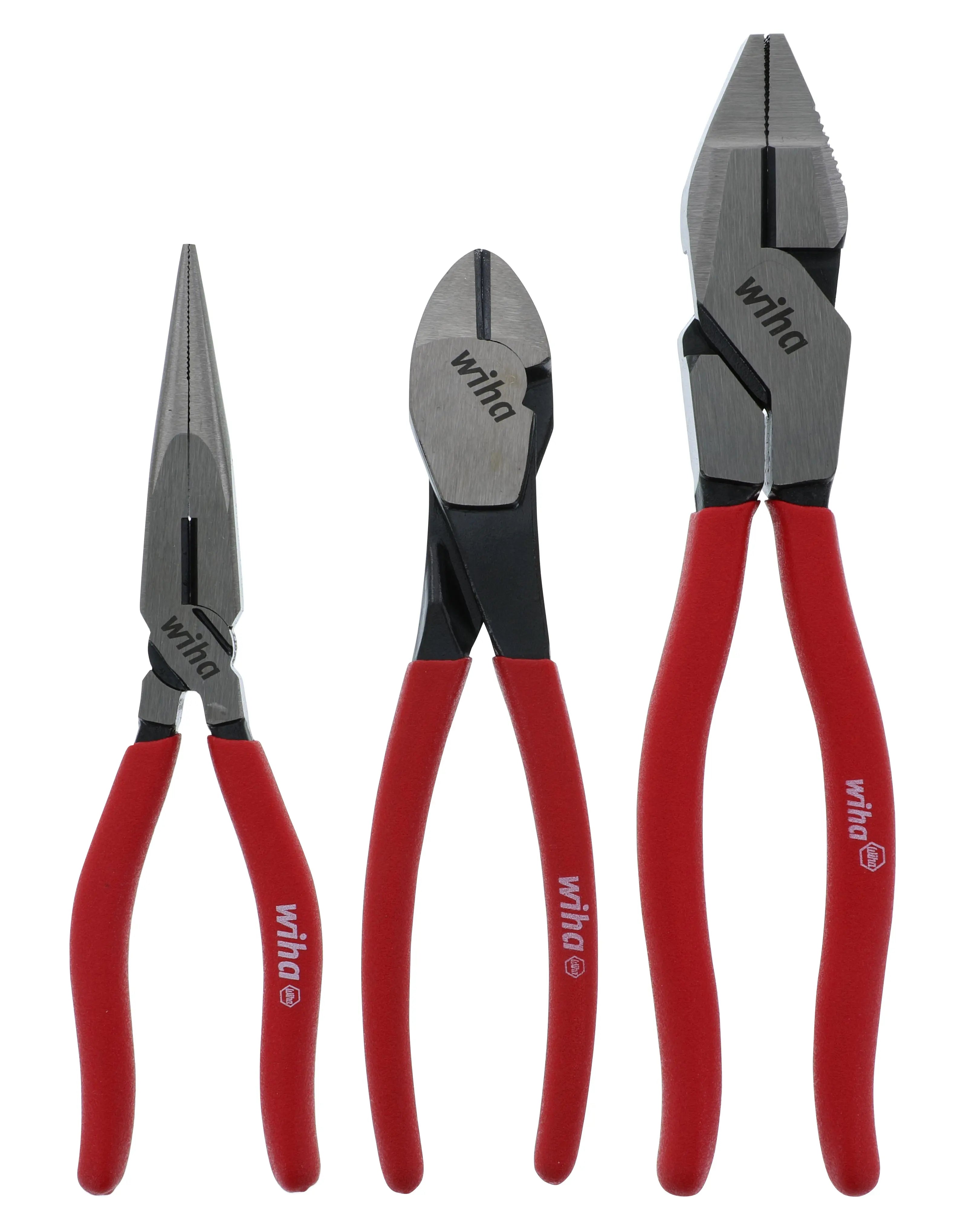 Wiha 32634, Soft Grip 3Pc. Pliers & Cutter Wiha