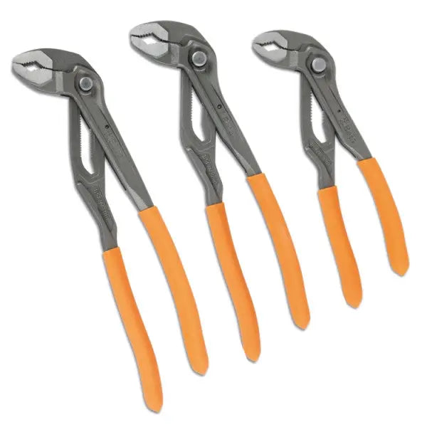 Beta Tools (Article# 1047N/D3) Set of 3 Push Button Alignment Slip Joint Pliers - BT 010470053 
