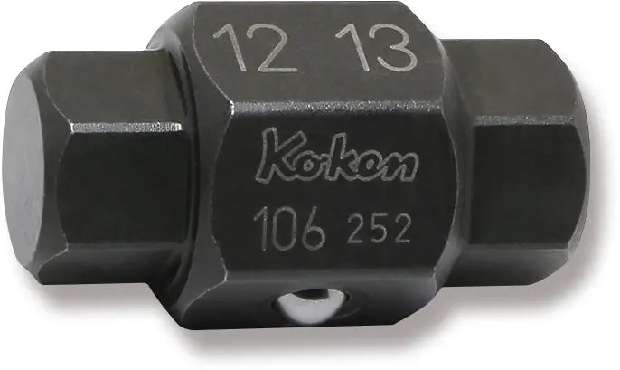 Ko-ken 106-12HX13H 4-Point/6-Point Male Drain Plug Key Bits 12mm x 13mm Hex x Hex Length 32mm Ko-ken Tools