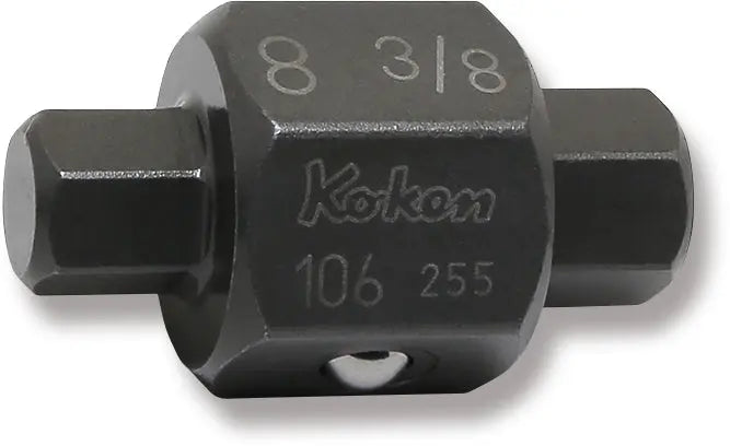 Ko-ken 106-8HX3/8H 4-Point/6-Point Male Drain Plug Key Bits 8mm x 3/8 Hex x Hex Length 32mm Ko-ken Tools