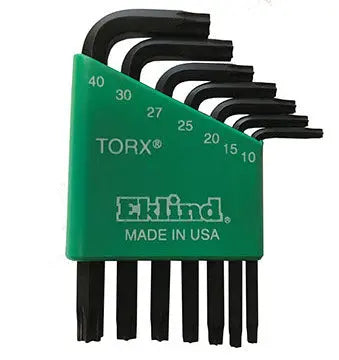 Eklind Set of 7 Short Torx L-Key with Holder - EK 10807 Torx L-Key Set Eklind