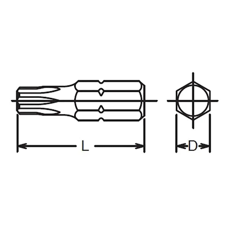 Ko-ken Tools 1/4 Hex Dr. TORXÂ® T40 Bit - Length 25mm Ko-ken Tools