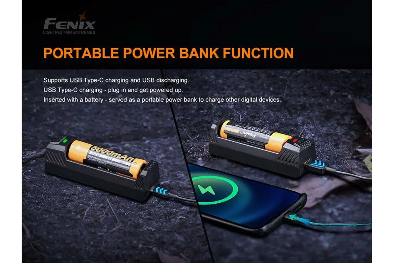 Fenix V2.0 Single Bay Smart Battery Charger - F FX-AREX1-V2 Fenix