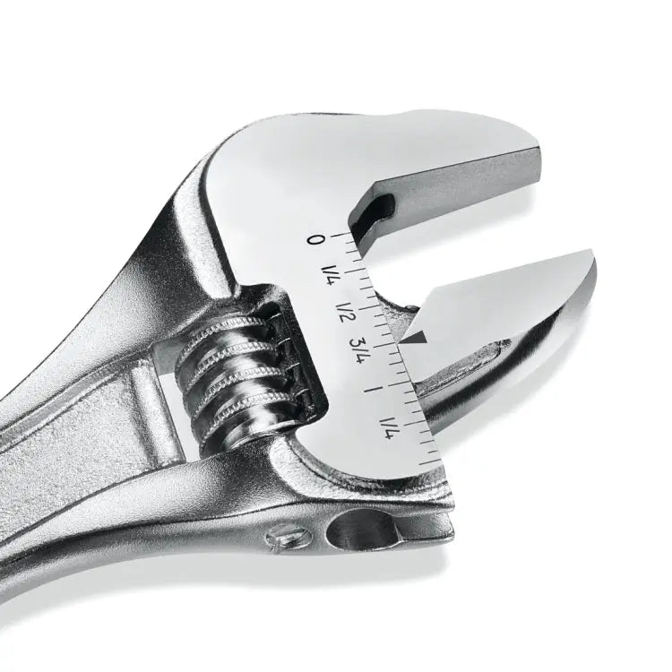 Beta Tools (Article# 111E/D3) Set of 3 Chrome-Plated Adjustable Wrenches with Scales - BT 001110163 