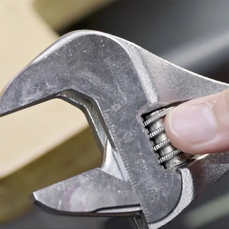 Beta Tools (Article# 111E/D3) Set of 3 Chrome-Plated Adjustable Wrenches with Scales - BT 001110163 