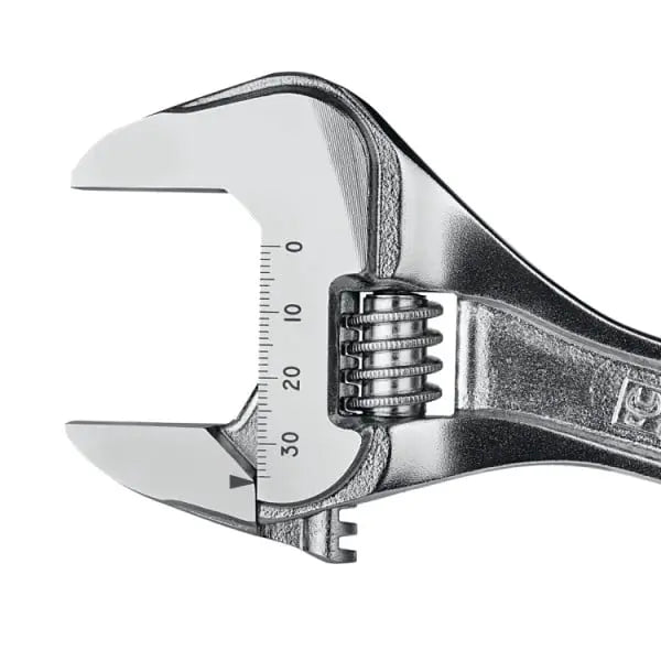 Beta Tools Chrome-Plated Adjustable Wrench with Scales - BT 001110130 
