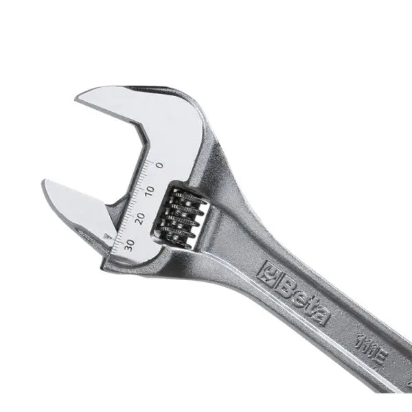 Beta Tools Chrome-Plated Adjustable Wrench with Scales - BT 001110115 