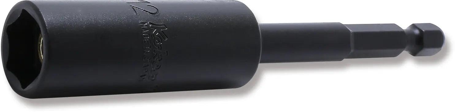Ko-ken Tools 1/4 Hex Dr. Nut Setter 12mm 6 point Length 100mm Slide Magnet Ko-ken Tools