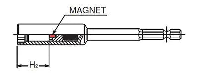 Ko-ken Tools Set of 7 Sliding Magnet Metric Nut Setter, Length 150mm - KB-115G.150/7