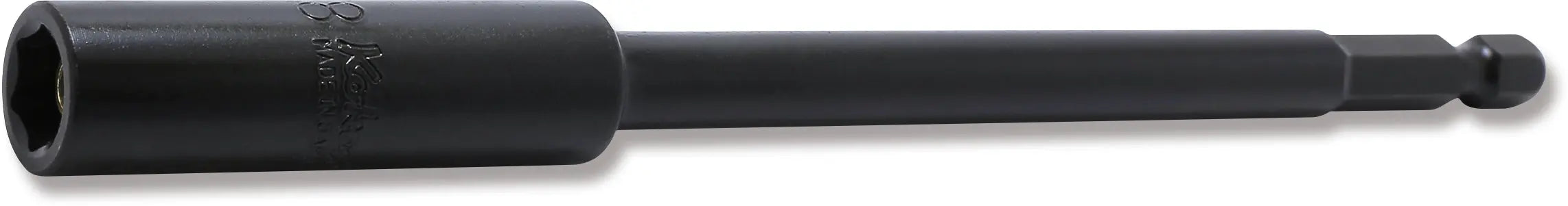 Ko-ken Tools 8mm 1/4 Hex Dr. Slide Magnet 6-Point Nut Setter, 150mm Length Ko-ken Tools