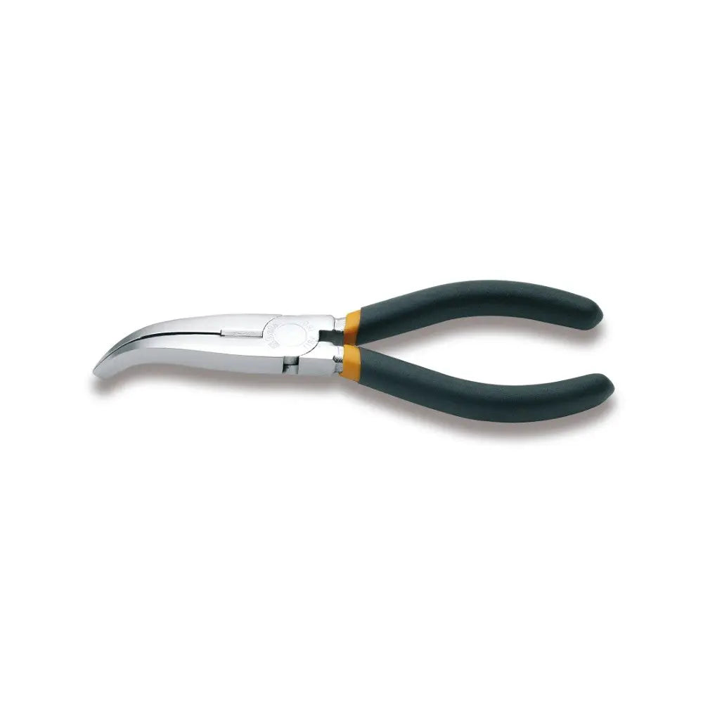 Beta Tools (Article# 1164 160) Extra-Long Bent Flat Knurled Nose Plier, OAL 160mm - BT 11640006 Beta Tools