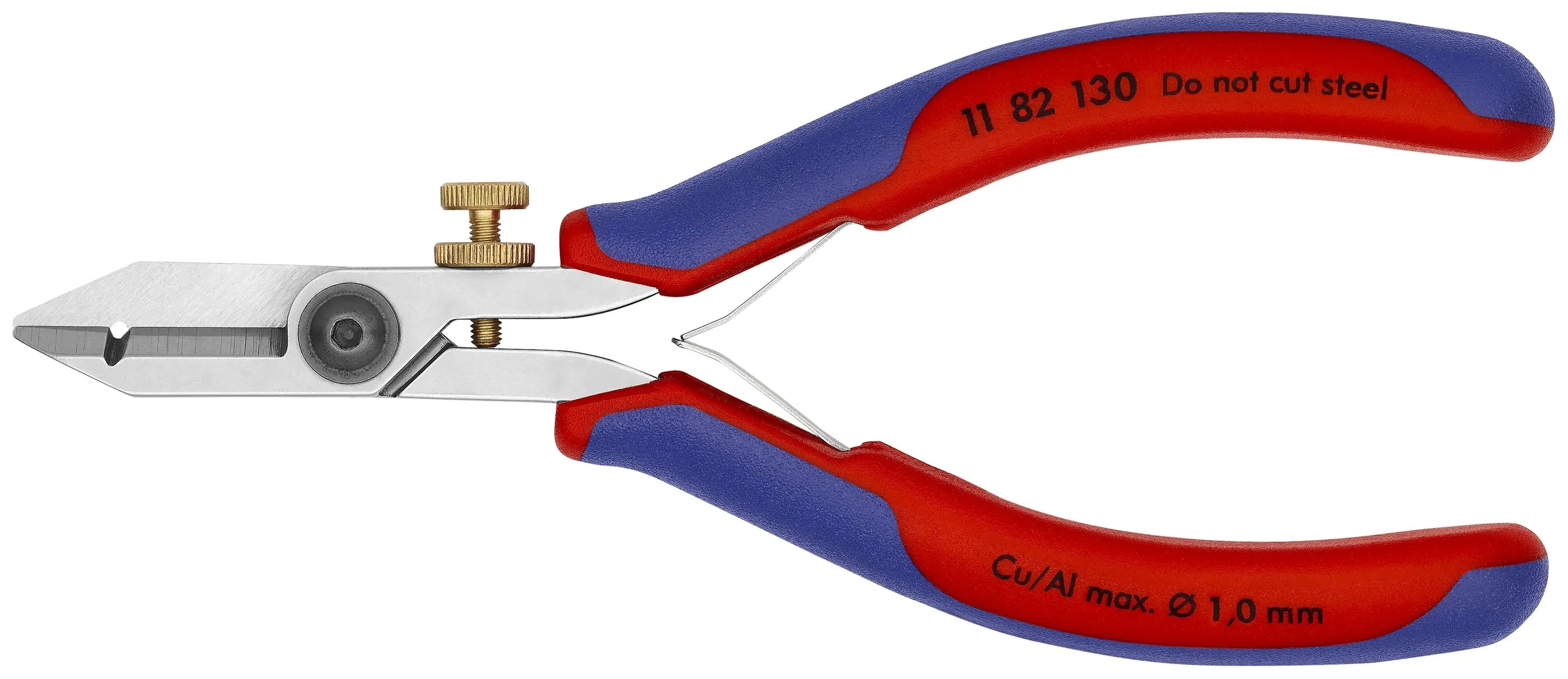 Knipex 11 82 130 KN | Electronics Wire Stripping Shears, Multi-Component Knipex