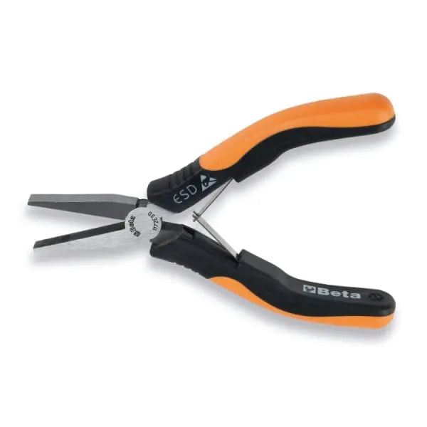 Beta Tools (Article# 1199ESD/D3) Set of 1 Flat and Long Nose Pliers, ESD 1 Diagonal Axial and Semi-Flush Cutting Nippers - BT 011990003 