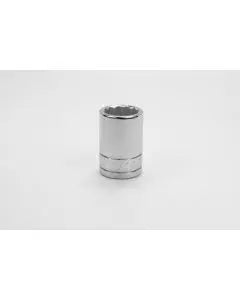 SK Tools - 11/16" 1/2" Drive 12 Point Fractional Standard Chrome Socket - 40122 SK Tools