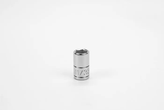 SK Tools - Socket Chrome 1/4dr Standard 6pt 11/32 - 40911 SK Tools