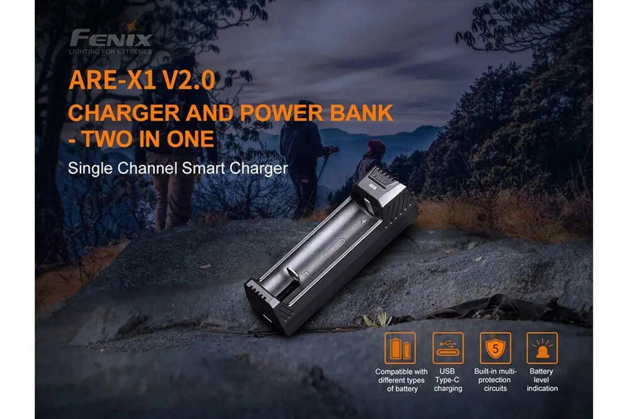 Fenix V2.0 Single Bay Smart Battery Charger - F FX-AREX1-V2 Fenix