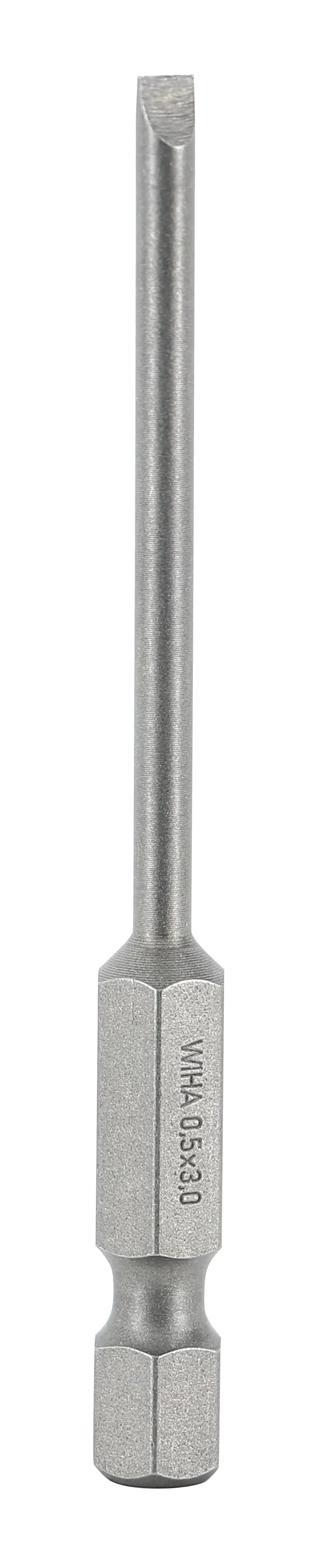 Wiha 74034, Slotted Power Bit 3.0 x 70mm Wiha