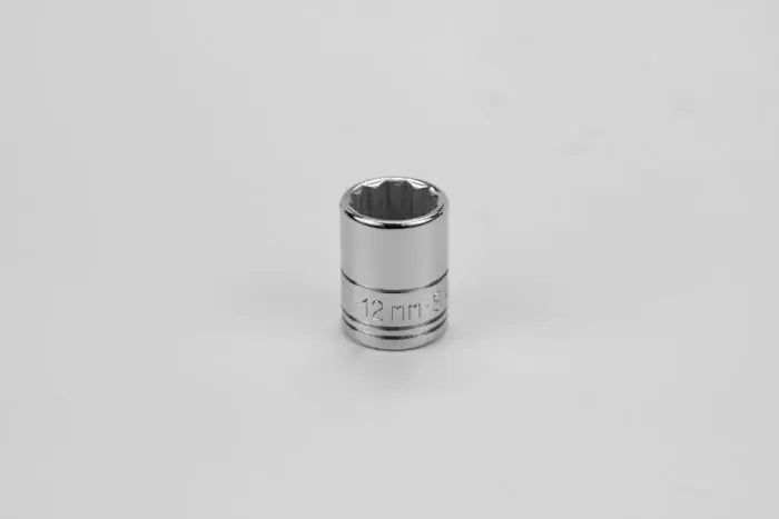 SK Tools - 12 mm 1/4" Drive 12 Point Metric Standard Chrome Socket - 43711 SK Tools