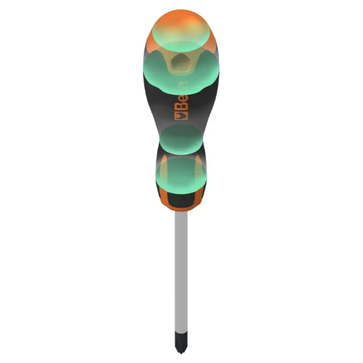 Beta Tools Evox Chrome-Plated Black Tips Screwdrivers for Slotted Head Screws - BT 012011009 