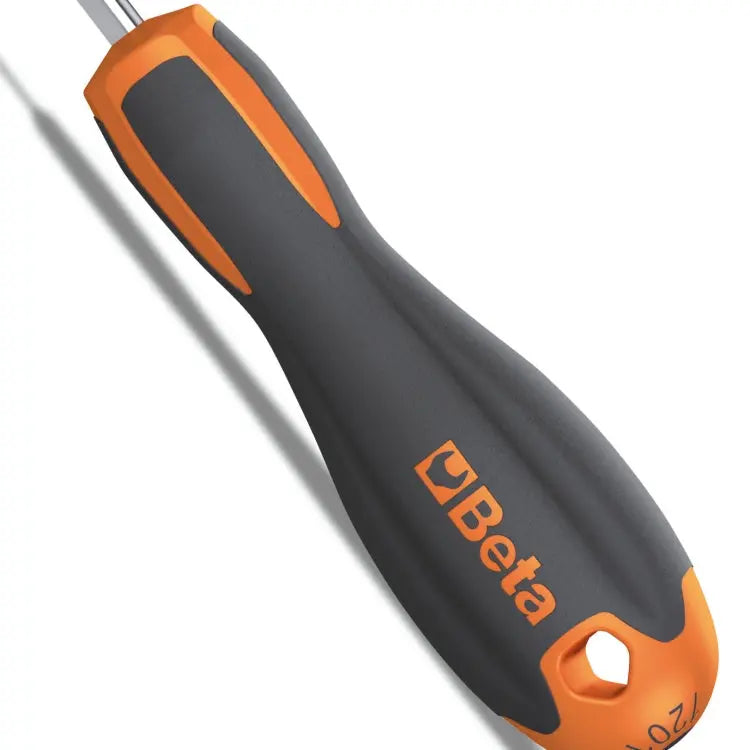 Beta Tools Evox Chrome-Plated Black Tips Screwdrivers for Slotted Head Screws - BT 012011009 