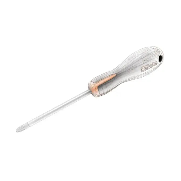Beta Tools Evox Chrome-Plated Black Tips Screwdrivers for Slotted Head Screws - BT 012011009 