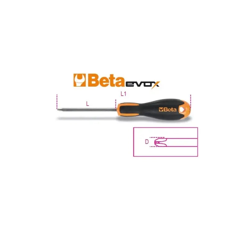 Beta Tools (Article# 1202INOX-E 3X60) Stainless Steel Screwdriver for Cross Head Phillips Screws - BT 012021403 