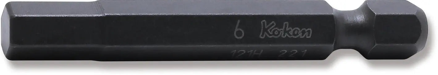 Ko-ken Tools 1/4 Hex Dr. Bit 6mm Hex Length 50mm Ko-ken Tools