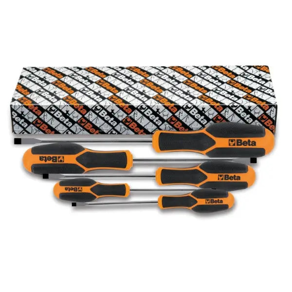 Beta Tools (Article# 1224/S5) Set of 5 Morphos Screwdrivers for Headless Slotted Screws - BT 012240205 