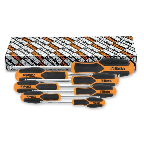 Beta Tools (Article# 1226BP/S7) Set of 7 Morphos Ball Head Hexagon Drivers with Handles - BT 012260407 