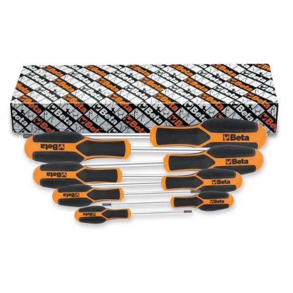 Beta Tools (Article# 1228RTX/S8) Set of 8 Morphos Screwdrivers for Tamper Resistant Torx Head Screws - BT 012280208 
