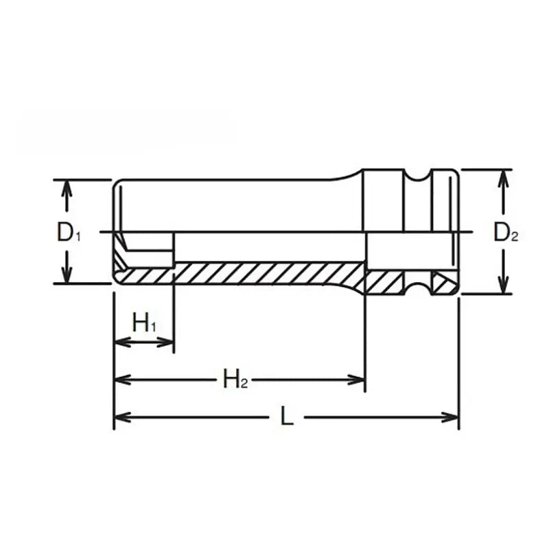 Ko-ken Tools 1/4 Sq. Dr. Socket 11mm Pathfinder Length 48mm Ko-ken Tools
