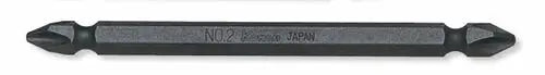 Ko-ken Tools 1/4 Hex Dr. Double Ended Bit PH3 Length 100mm Magnetized Ko-ken Tools