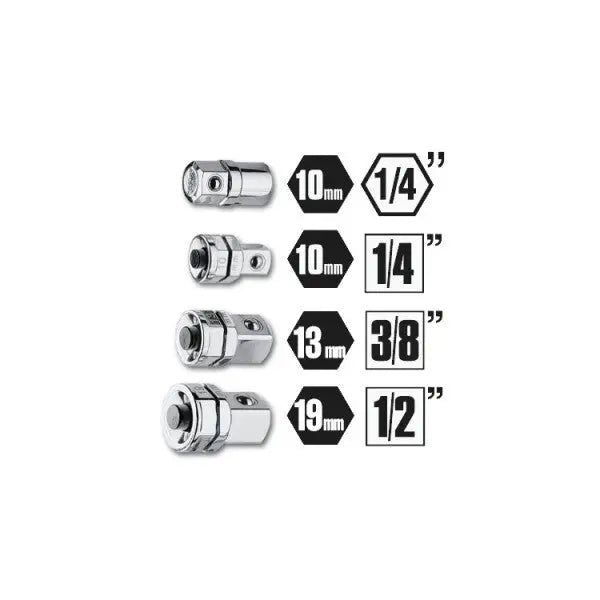 Beta Tools (Article# 123/K4) Set of 4 Ratchet Adapter - BT 1230504 Beta Tools