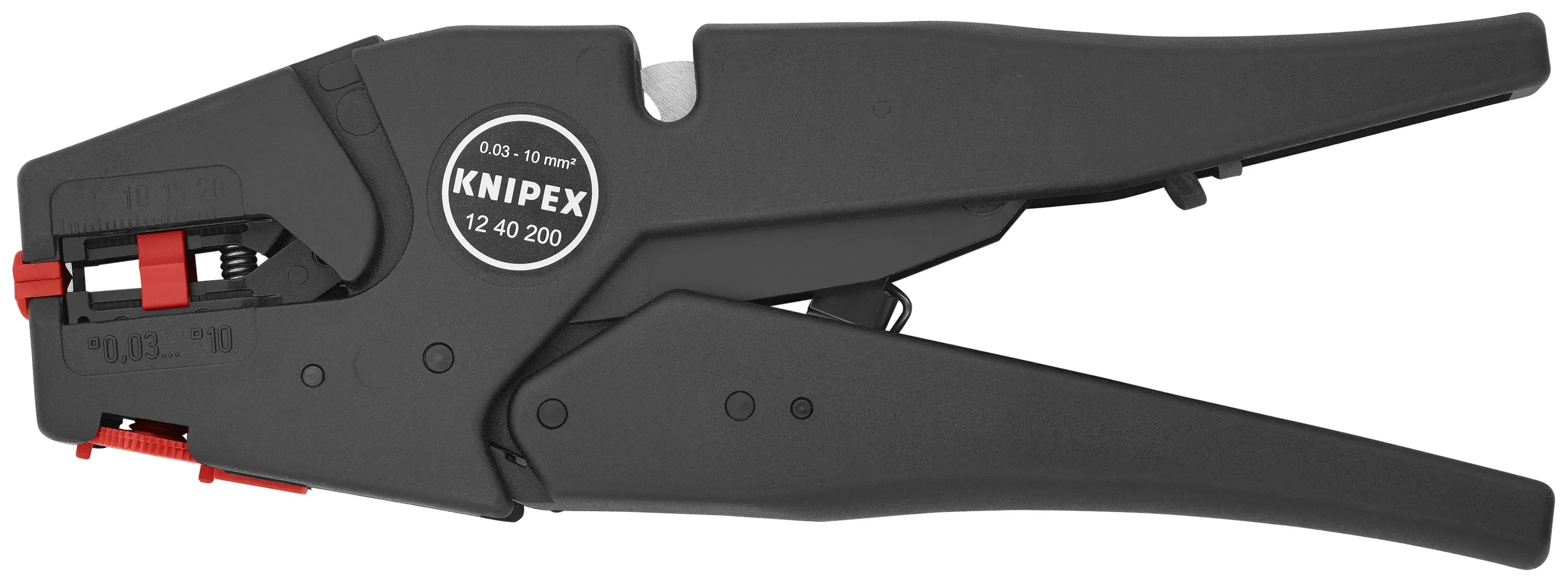 Knipex 12 40 200 KN | Self-Adj. Wire Stripper, 8-32 AWG Knipex