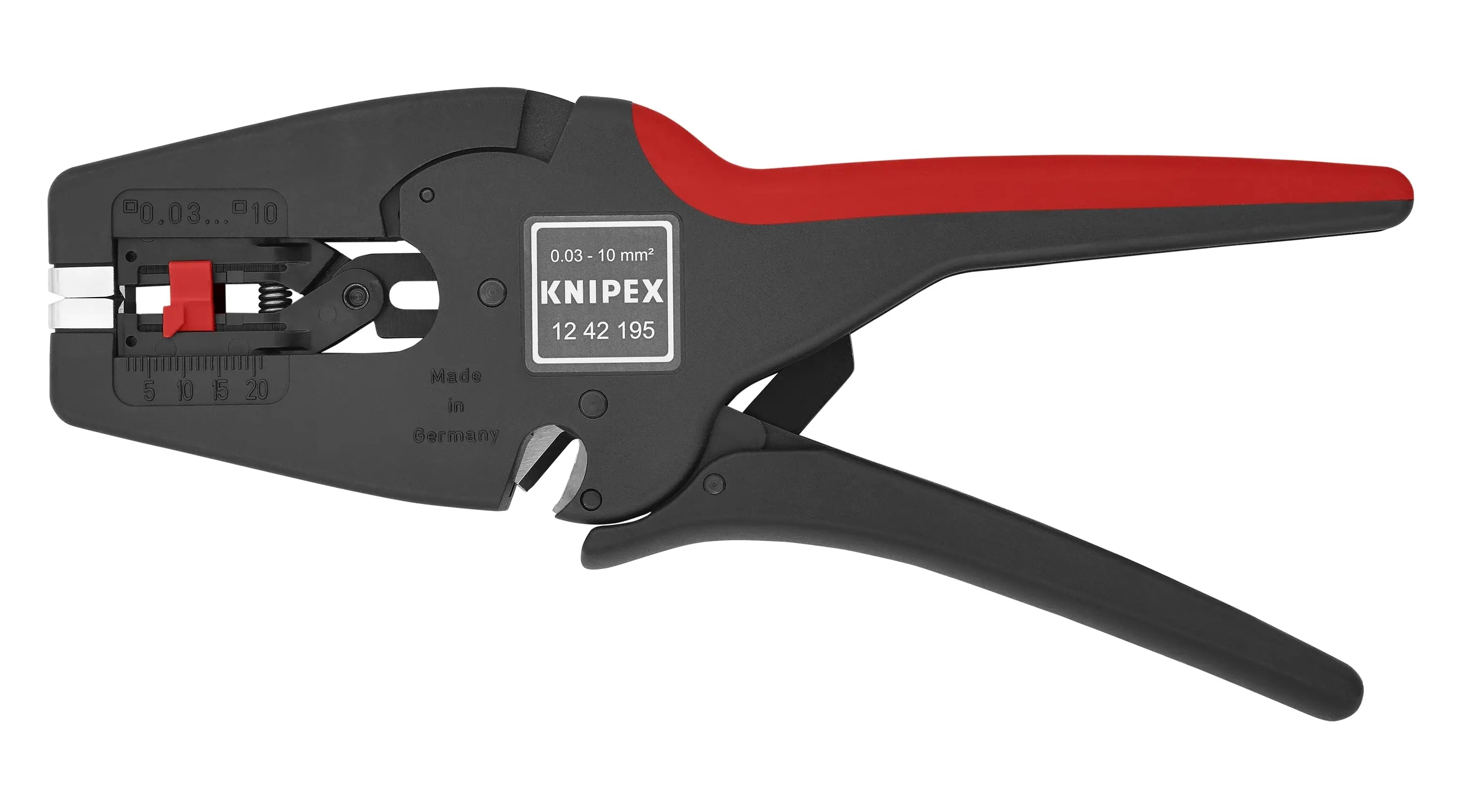 Knipex 12 42 195 KN | MultiStrip 10 Automatic Insulation Stripper, 8-32 AWG, Multi-Component Knipex