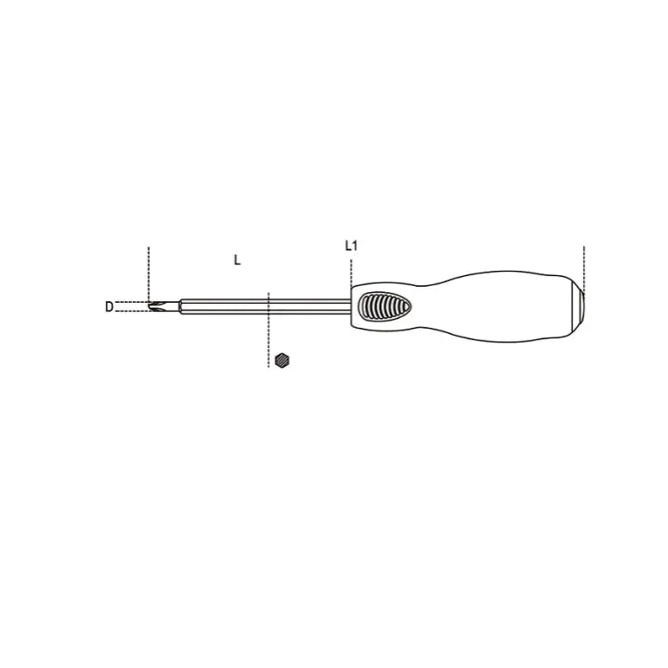 Beta Tools (Article# 1242 PH3) Screwdriver with Steel Head for Cross Head Phillips Screws, No.3 - BT 12420221 Beta Tools