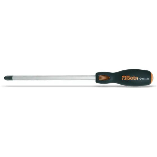 Beta Tools (Article# 1242 PH1) Screwdriver with Steel Head for Cross Head Phillips Screws, No.1 - BT 12420209 Beta Tools