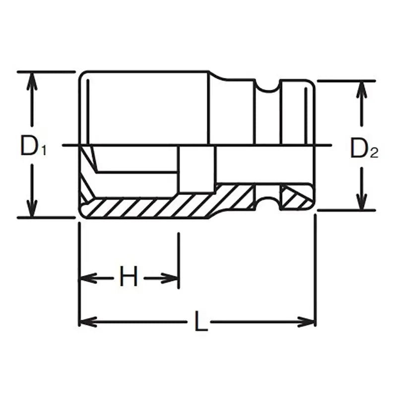 Ko-ken Tools 1/4 Sq. Dr. Socket 10mm Pathfinder Length 23mm Ko-ken Tools