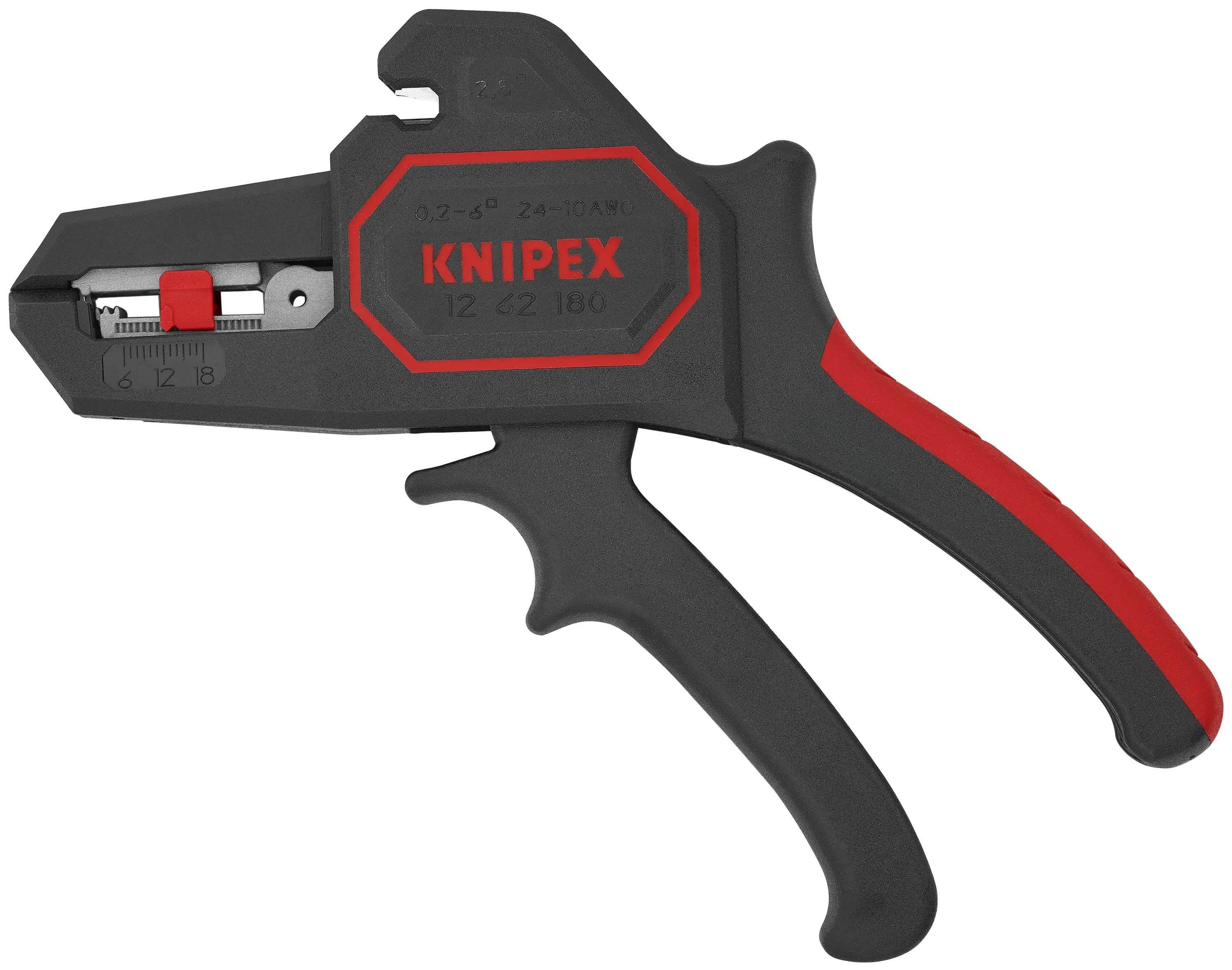 Knipex 12 62 180 KN | Automatic Wire Stripper, 10-24 AWG Knipex