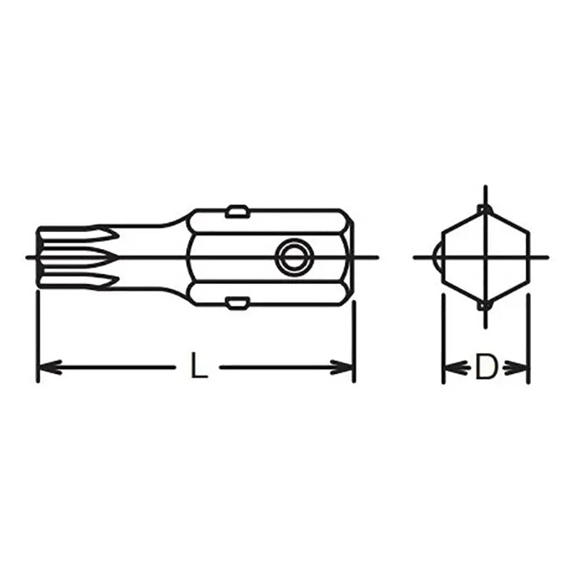 Ko-ken Tools 5/16 Hex Dr. TORXÂ® T20 Bit - Length 32mm Ko-ken Tools