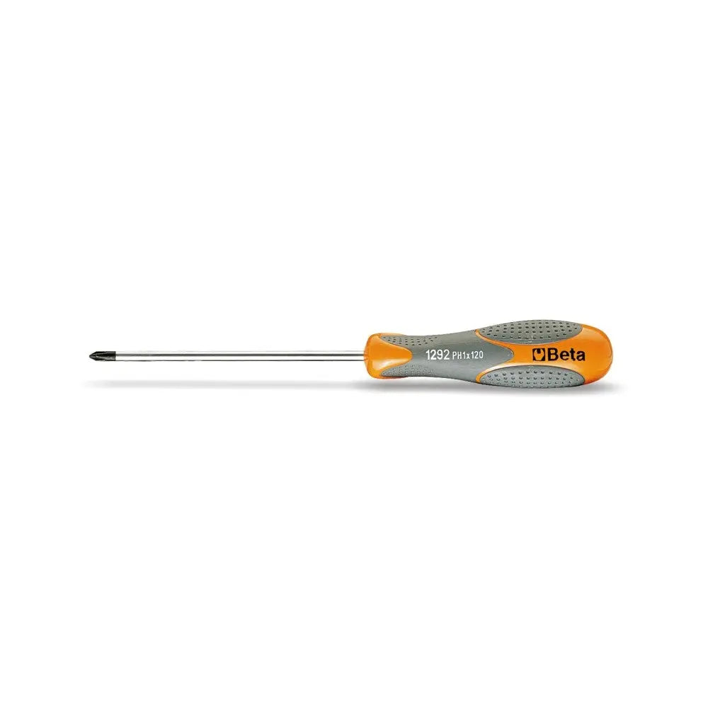 Beta Tools (Article# 1292 4.5X120) 4.5 x 120mm Screwdriver for Cross Head Phillips Screws - BT 12920012 Beta Tools