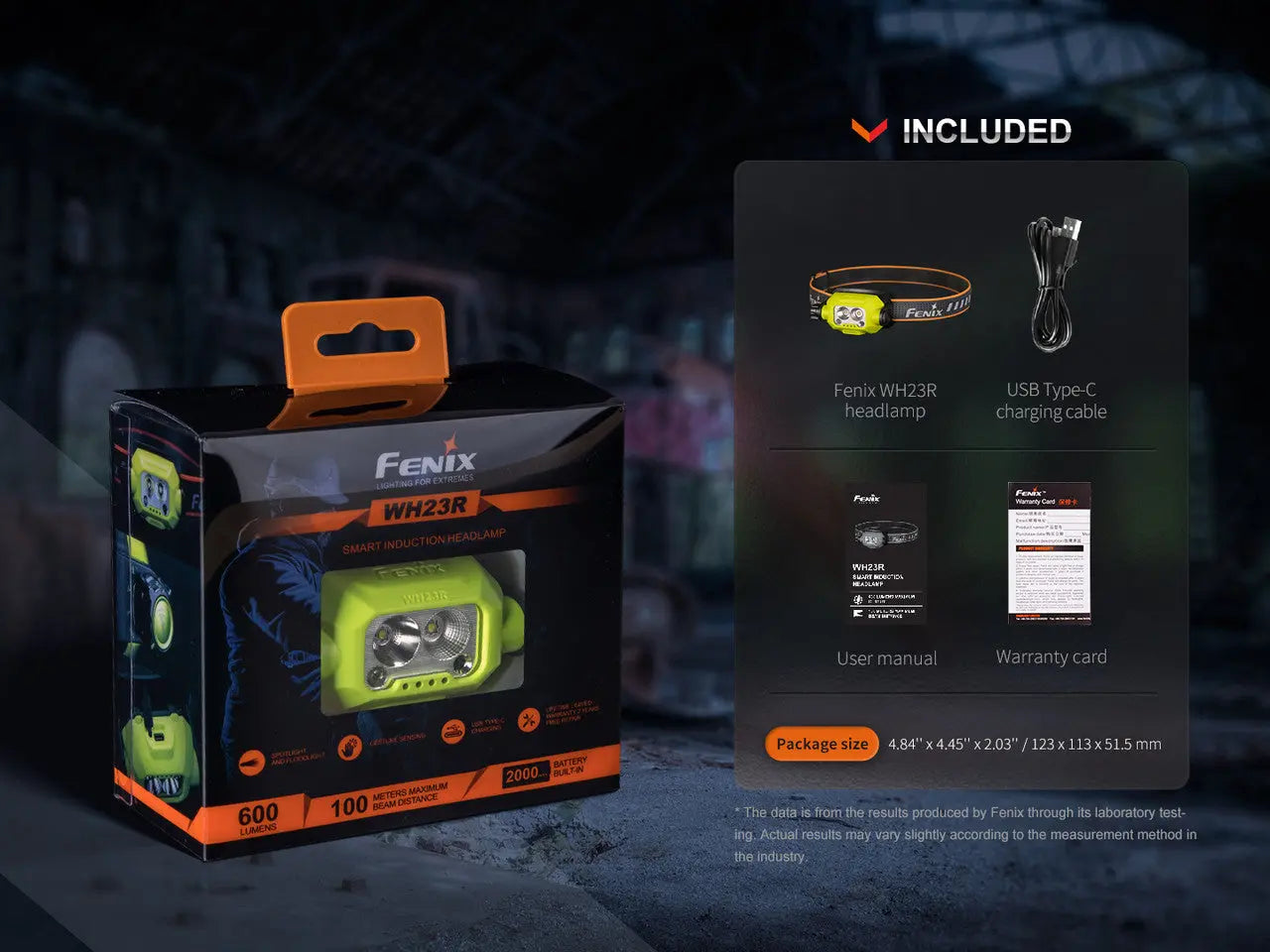 Fenix 300 Lumen Gesture Sensing Headlamp - F FX-WH23R Fenix