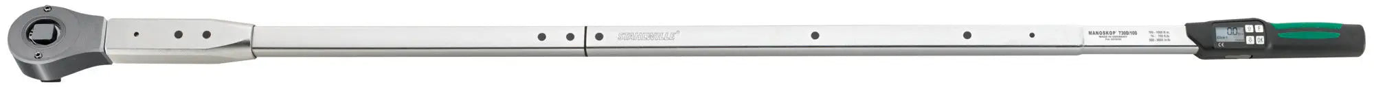 Stahlwille MANOSKOP Electromechanical Service Torque Wrench with Reversible Ratchet, 100 - 1000 Nm - ST 96501800 Stahlwille