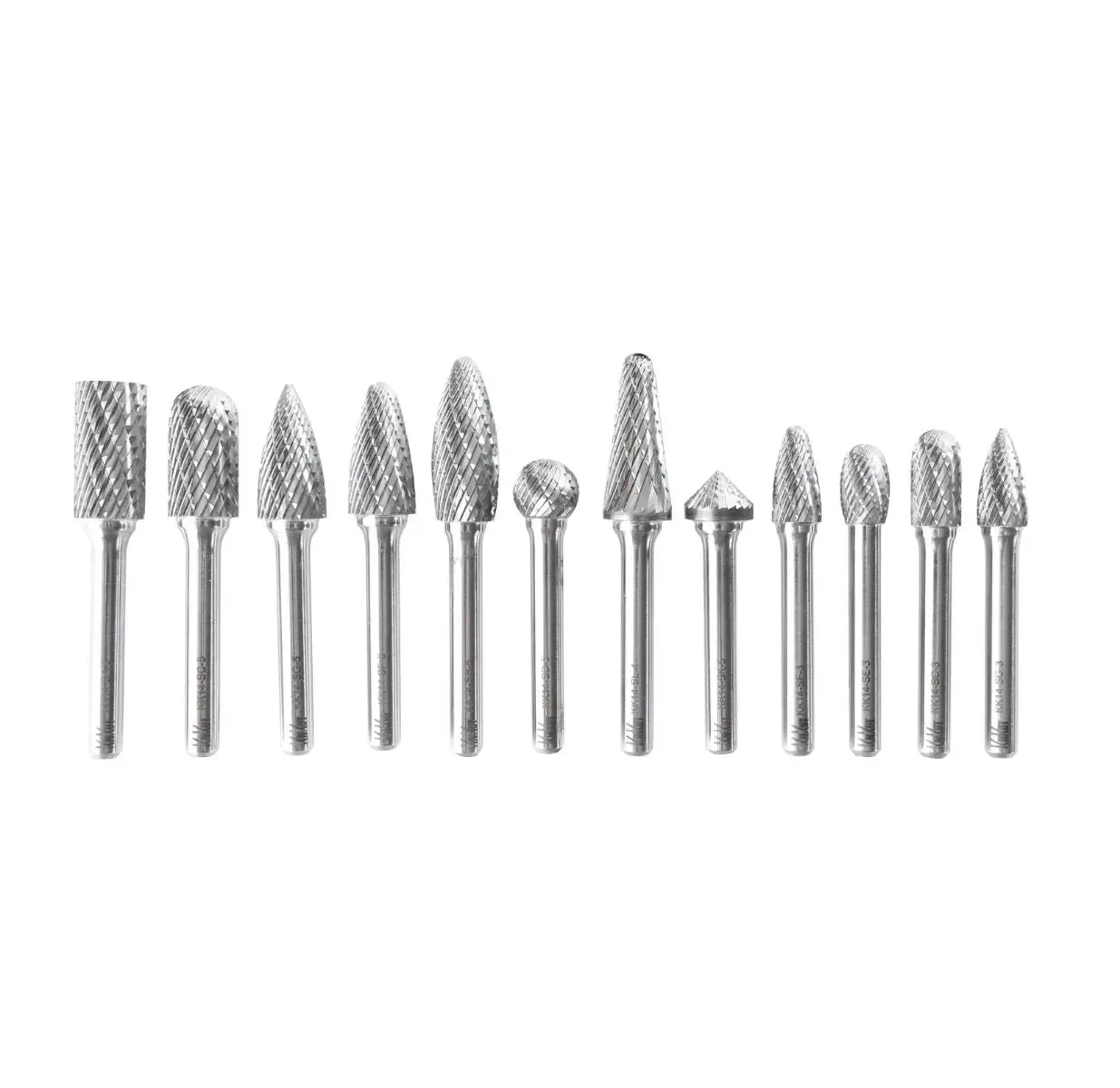 KnKut Set of 12 Carbide Burr with 1/4 in Shanks - 12KK14BS-1/4 KnKut