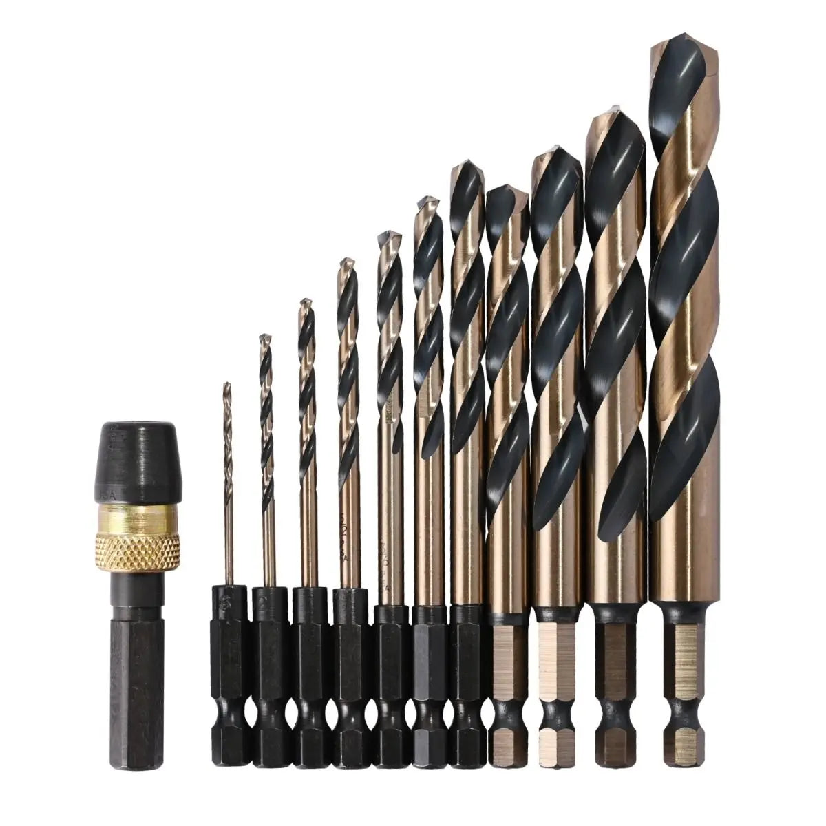KnKut Set of 12 1/4 in Hexagon Shank Quick Release Impact Drill Bit - 12KKQRD KnKut