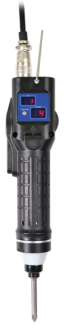 Nitto Kohki-Delvo DLV45C12L-AYK Inline Brushless Electric Screwdriver, 5.3 - 39.8 in lbs, Lever Nitto Kohki