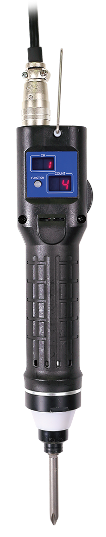 Nitto Kohki-Delvo DLV45C12P-AYK Inline Brushless Electric Screwdriver, 5.3 - 39.8 in lbs, Push-to-Start